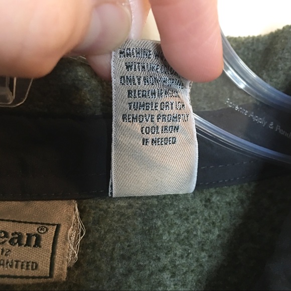 Vintage L.L. Bean Half Button Pullover Fleece Sweatshirt Dark Green Size XL - Picture 5 of 6